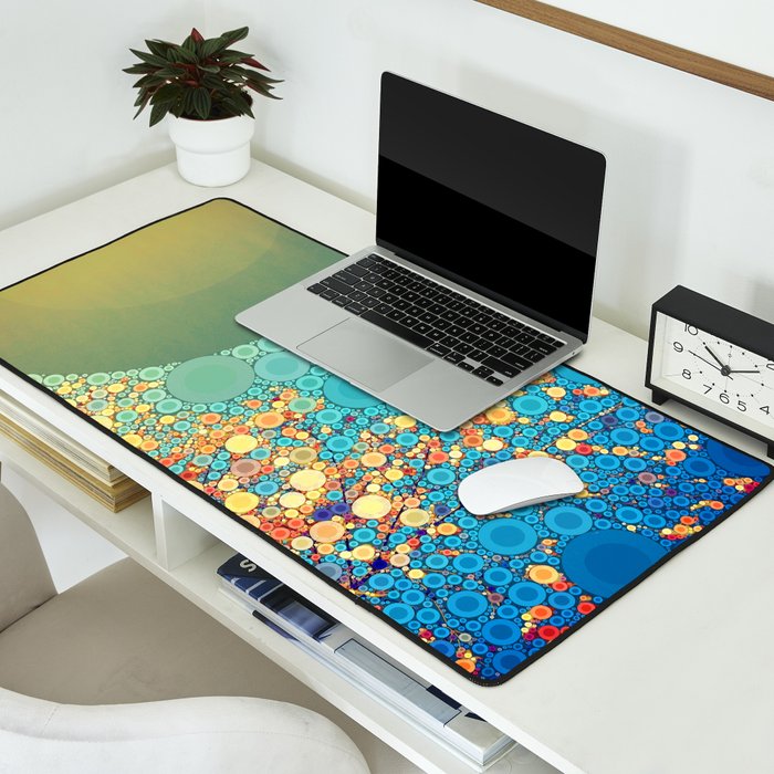 Sky and Leaves Desk Mat Gallery Image 2