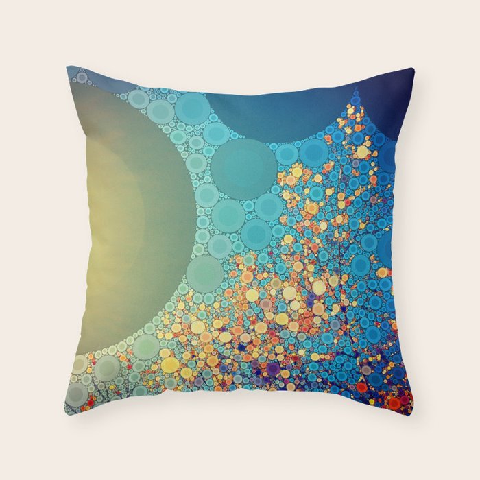 Sky and Leaves Throw Pillow Gallery Image 6