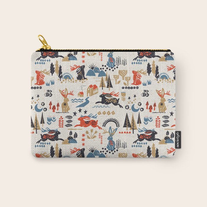 Happy nordic Wolpertinger light Carry All Pouch Gallery Image 1