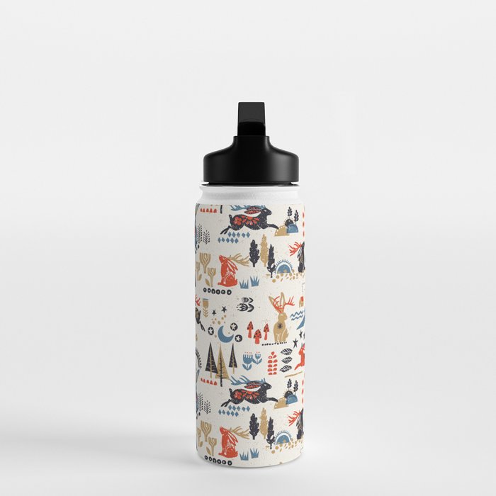 Happy nordic Wolpertinger light Water Bottle Gallery Image 3