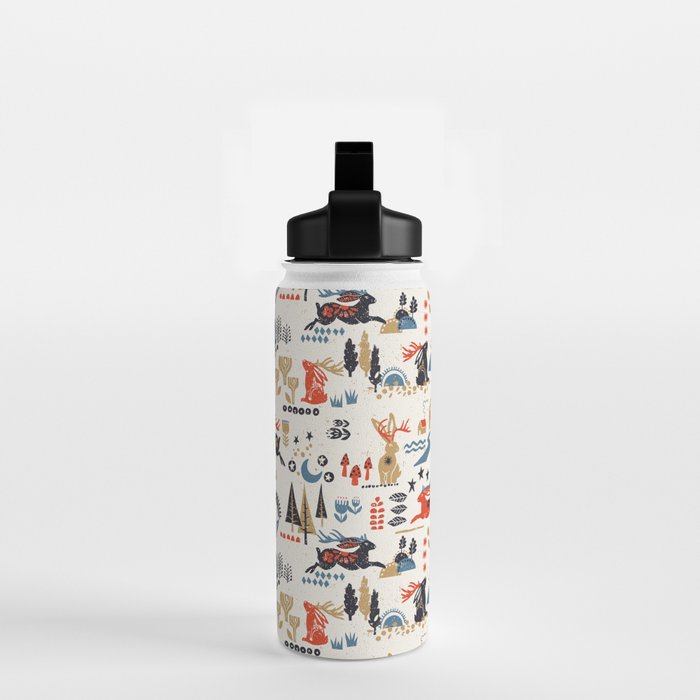 Happy nordic Wolpertinger light Water Bottle Gallery Image 2