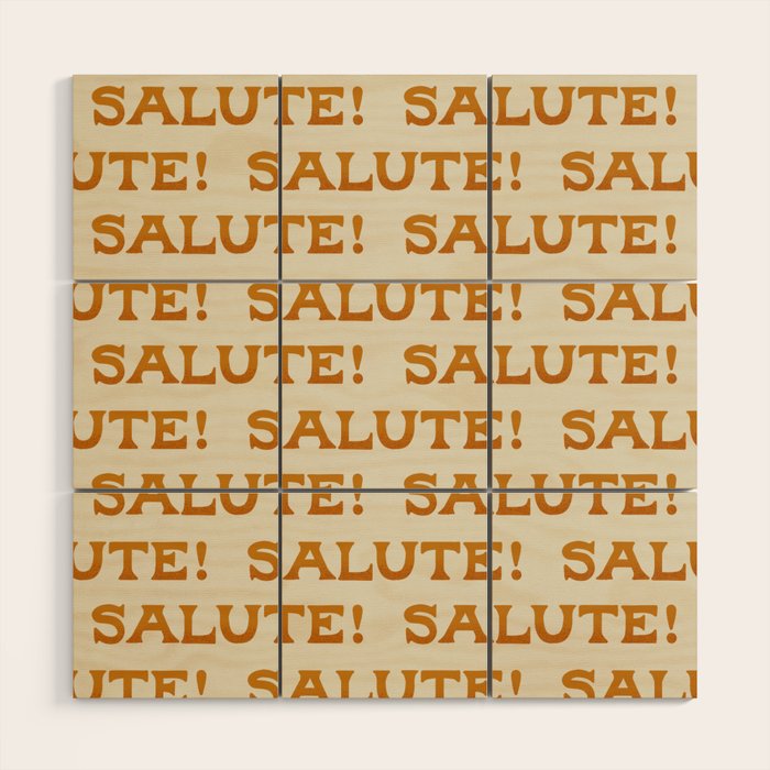 Salute Pattern - Amalfi Coast Cocktails Wood Wall Art Gallery Image 1