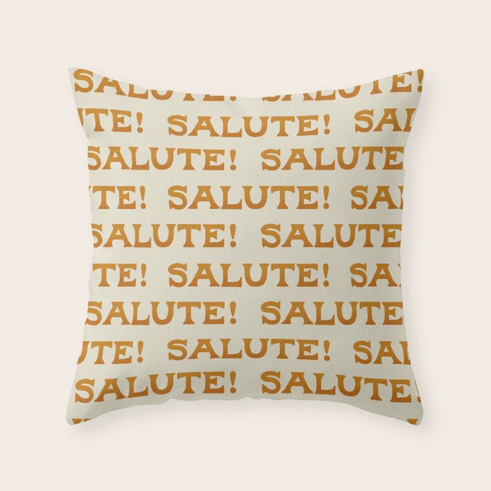 Salute Pattern - Amalfi Coast Cocktails Throw Pillow Gallery Image 6