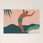 Go with a flow Welcome Mat Gallery Image 1