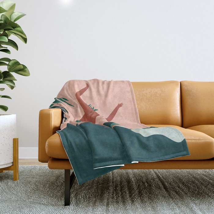 Go with a flow Throw Blanket Gallery Image 1