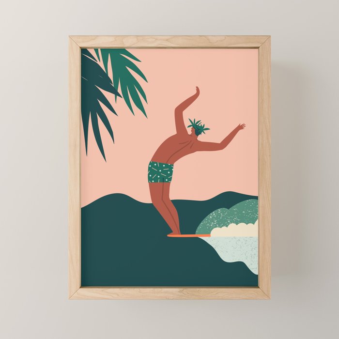Go with a flow Mini Art Print Gallery Image 1