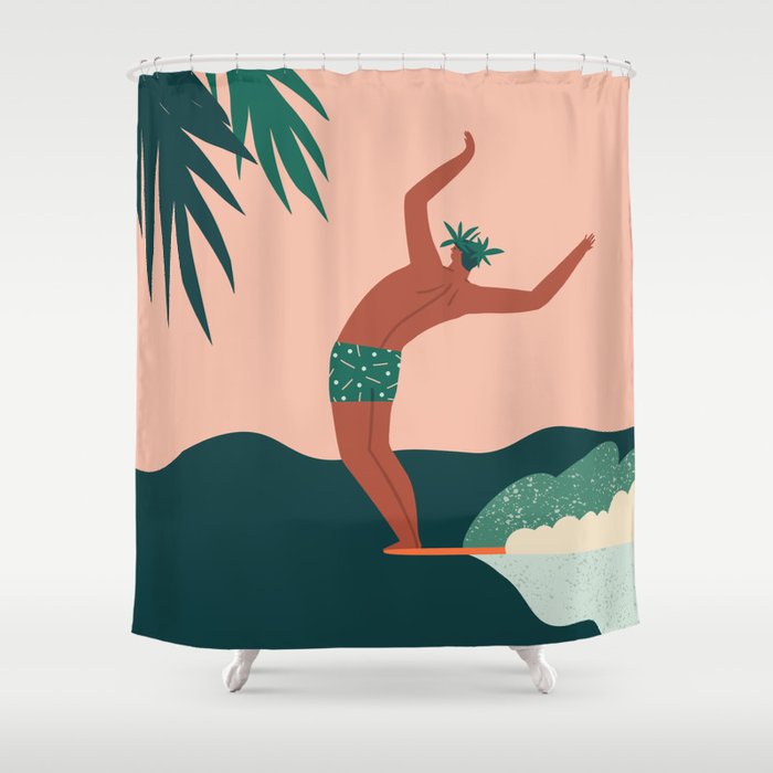 Go with a flow Shower Curtain Gallery Image 1
