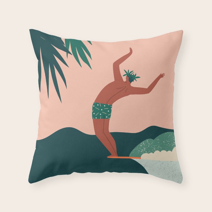 Go with a flow Throw Pillow Gallery Image 6