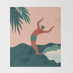 Go with a flow Throw Blanket Gallery Image 2