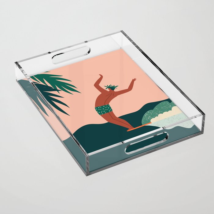 Go with a flow Acrylic Tray Gallery Image 1