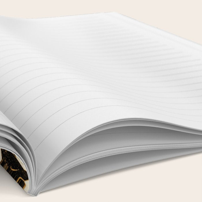 Bison - black, gold, moss green, and cream Notebook Gallery Image 2