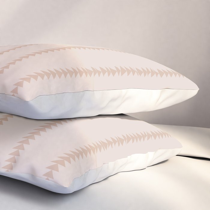 Minimal Triangles - Natural Pillow Sham Gallery Image 3