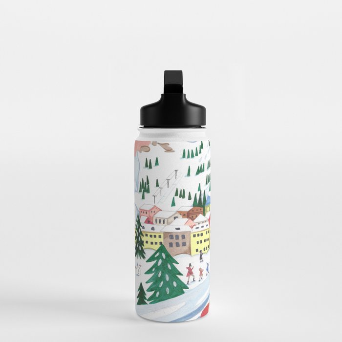Woman with dog in the mountains Water Bottle Gallery Image 3