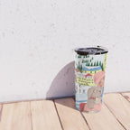 Woman with dog in the mountains Travel Mug Gallery Image 4