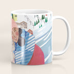 Woman with dog in the mountains Coffee Mug Gallery Image 1