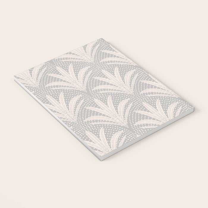 Boho Rustic Palm Radiance Soft Grey Notebook Gallery Image 3