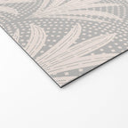 Boho Rustic Palm Radiance Soft Grey Welcome Mat Gallery Image 2