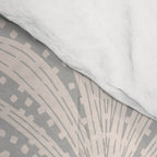 Boho Rustic Palm Radiance Soft Grey Comforter Gallery Image 4