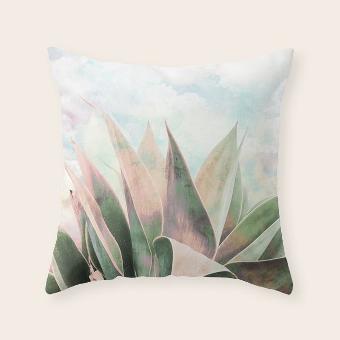 Landscape plant paint Throw Pillow Gallery Image 1
