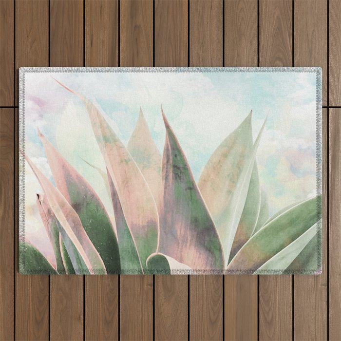 Landscape plant paint Outdoor Rug Gallery Image 1