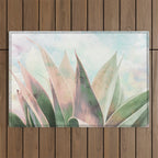 Landscape plant paint Outdoor Rug Gallery Image 1