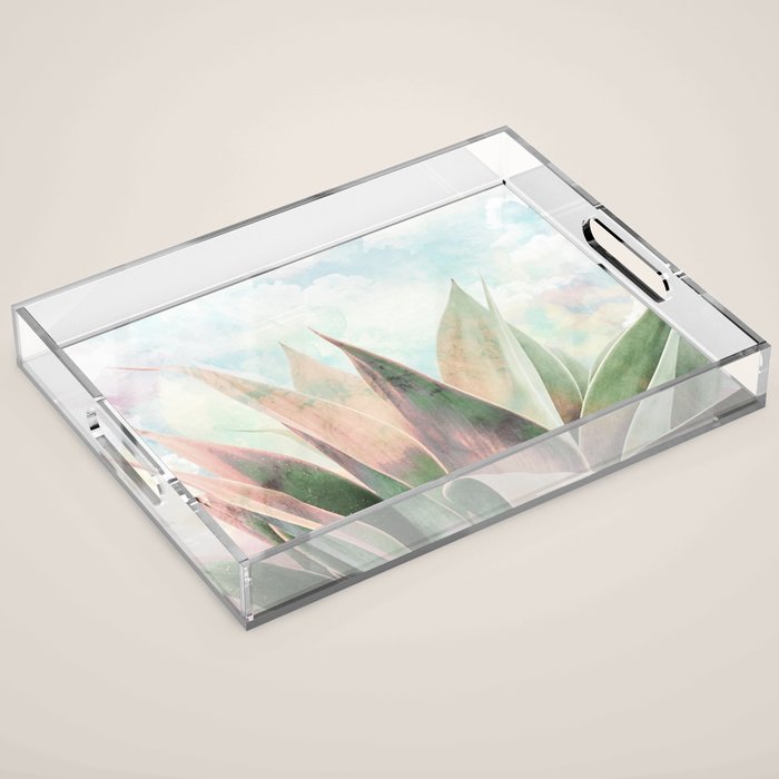 Landscape plant paint Acrylic Tray Gallery Image 1