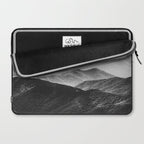 Glimpse - Black and White Mountains Landscape Nature Photography Laptop Sleeve Gallery Image 2