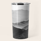 Glimpse - Black and White Mountains Landscape Nature Photography Travel Mug Gallery Image 1