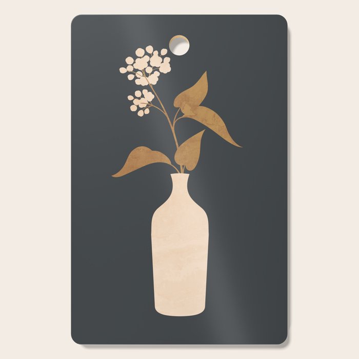 Minimal Abstract Art Vase Flower 4 Cutting Board Gallery Image 1