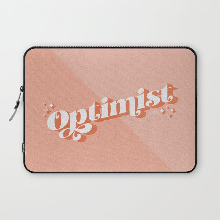 Optimist - Blush Laptop Sleeve Gallery Image 1
