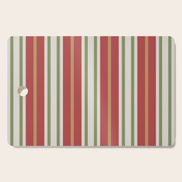 Retro Striped Color Harmony Cutting Board Gallery Image 1