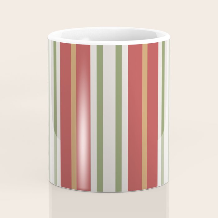 Retro Striped Color Harmony Coffee Mug Gallery Image 4