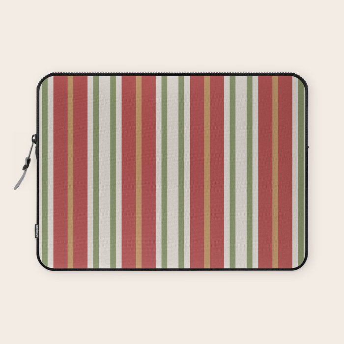 Retro Striped Color Harmony Laptop Sleeve Gallery Image 1
