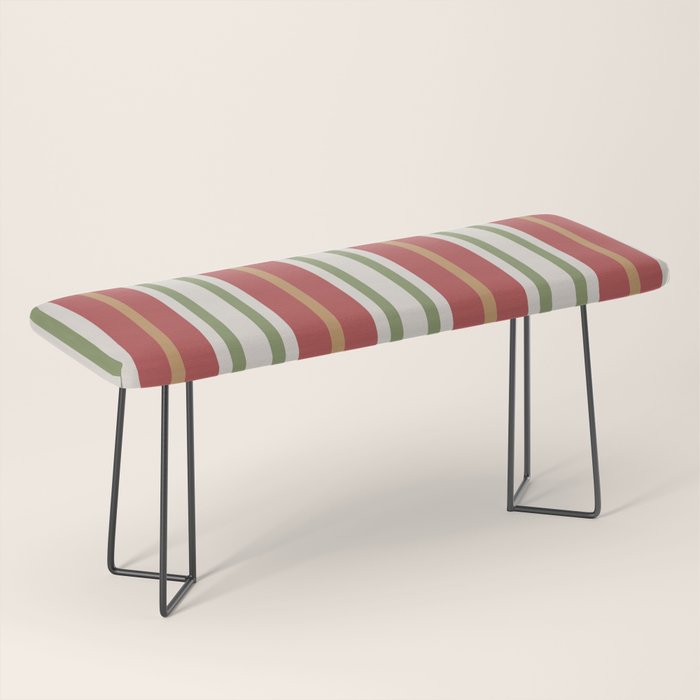Retro Striped Color Harmony Bench Gallery Image 1