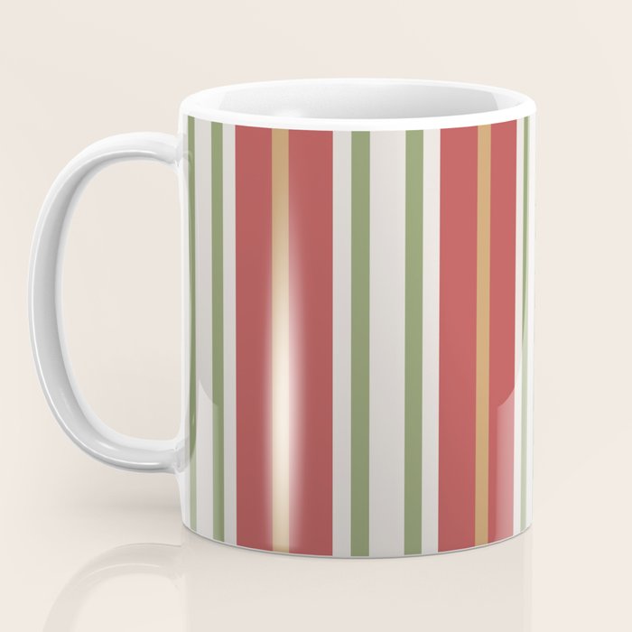 Retro Striped Color Harmony Coffee Mug Gallery Image 3