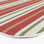 Retro Striped Color Harmony Bath Mat Gallery Image 3