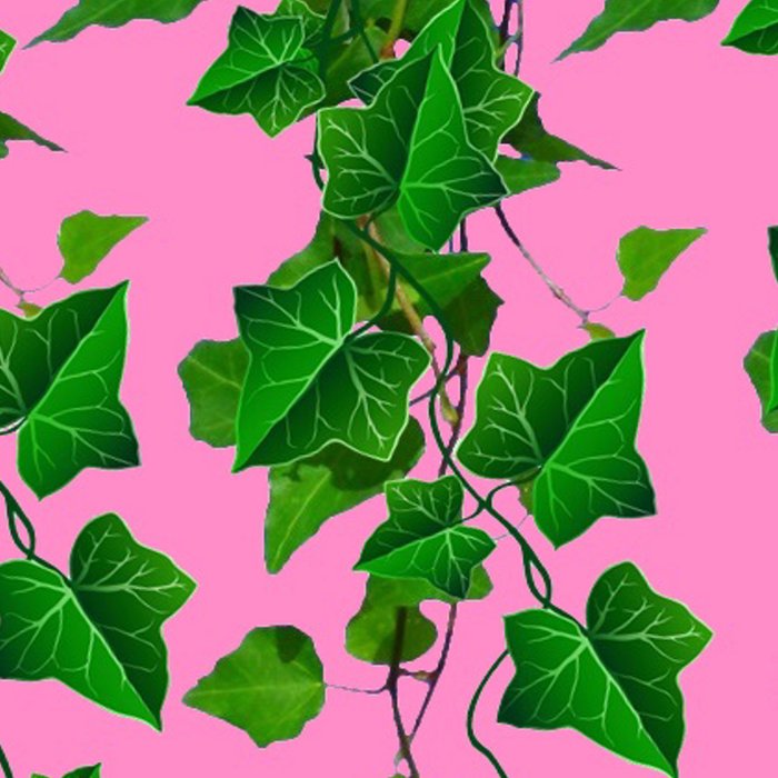 GREEN IVY HANGING LEAVES & VINES ON PINK Coffee Mug Gallery Image 2
