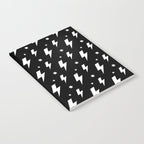 Lightning Bolt Pattern (white/black) Notebook Gallery Image 2