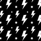 Lightning Bolt Pattern (white/black) Coffee Mug Gallery Image 2