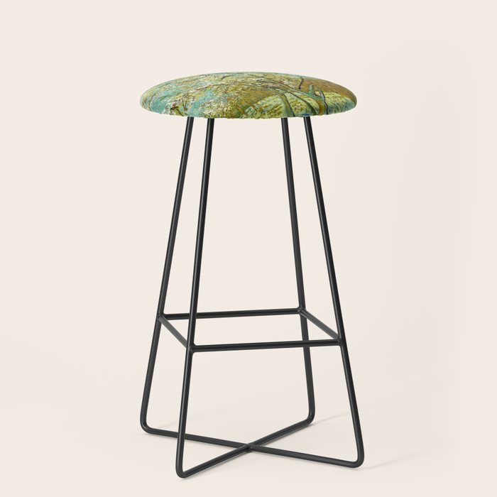 Vincent van Gogh "The pink peach tree" Stool Gallery Image 1