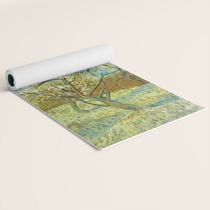 Vincent van Gogh "The pink peach tree" Yoga Mat Gallery Image 2