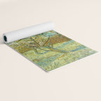 Vincent van Gogh "The pink peach tree" Yoga Mat Gallery Image 2