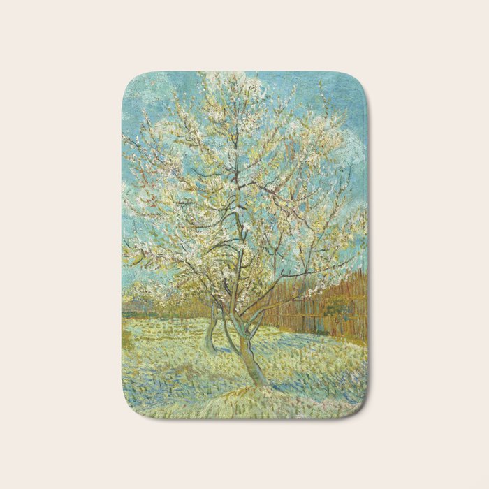 Vincent van Gogh "The pink peach tree" Bath Mat Gallery Image 1