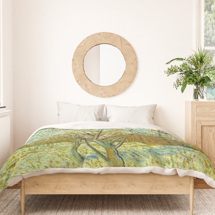 Vincent van Gogh "The pink peach tree" Duvet Cover Gallery Image 3