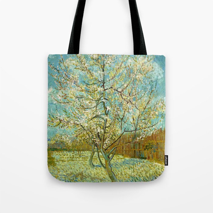 Vincent van Gogh "The pink peach tree" Tote Bag Gallery Image 1