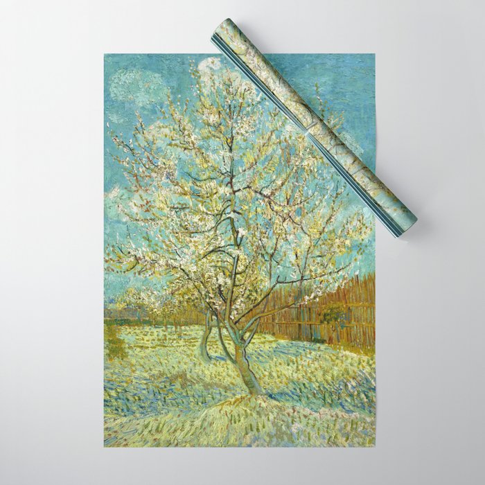 Vincent van Gogh "The pink peach tree" Wrapping Paper Gallery Image 1