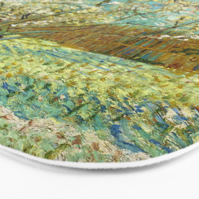 Vincent van Gogh "The pink peach tree" Bath Mat Gallery Image 3