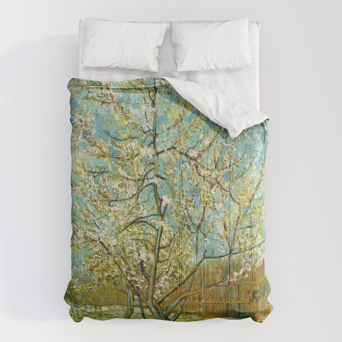 Vincent van Gogh "The pink peach tree" Comforter Gallery Image 6