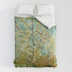Vincent van Gogh "The pink peach tree" Comforter Gallery Image 6
