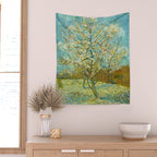 Vincent van Gogh "The pink peach tree" Wall Tapestry Gallery Image 2